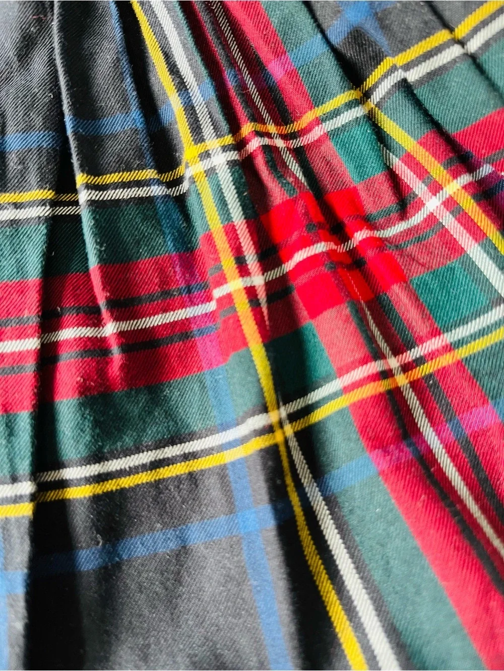 Polo Ralph Lauren Red & Green Plaid Button-Front Dress - size 3T w/ Bloomers